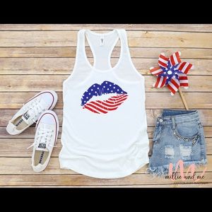 Patriotic Lips Tank
